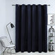 Vidaxl Vorhang Blackout mit Ringen 290x245 cm Samt schwarz