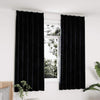 Vidaxl Vorhänge Blackout 2 STs mit Haken 140x175 cm Samt schwarz