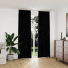 Vidaxl Vorhänge Blackout 2 STs mit Haken 140x245 cm Samt schwarz