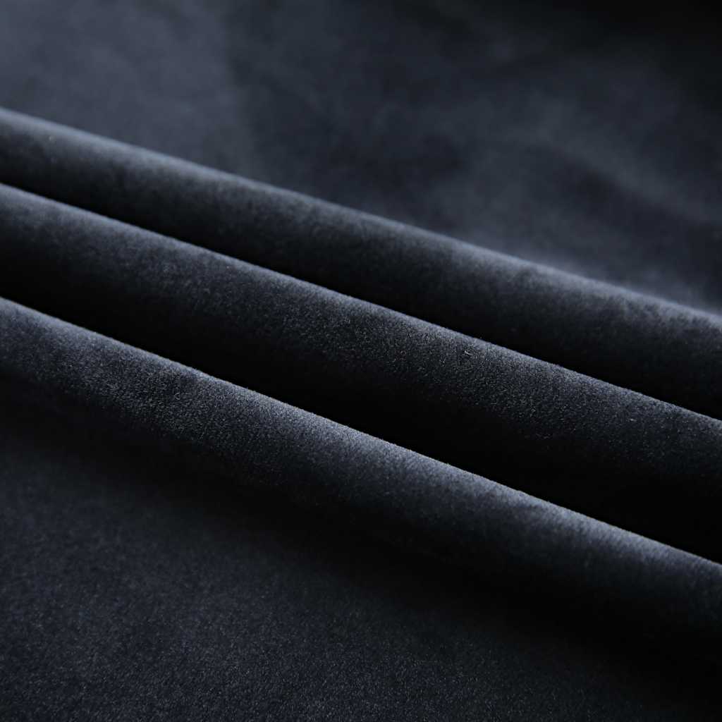 Vidaxl Vorhang Blackout mit Haken 290x245 cm Samt schwarz