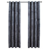 Vidaxl -Vorhang Blacking Ringe 2 ST 140x175 cm Samt -Anthrazit