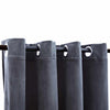 Vidaxl Vorhang Blackout mit Ringen 2 ST 140x245 cm Samt schwarz