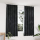 VIDAXL -Vorhänge Blackout 2 STs mit Haken 140x175 cm Samt Anthrazit