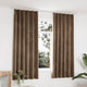 VIDAXL -Vorhänge Blackout 2 STs mit Hooks 140x175 cm Samt Beige