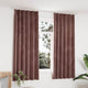 VIDAXL -Vorhänge Blackout 2 STs mit Haken 140x175 cm Velvet Pink