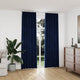 VIDAXL -Vorhänge Blackout 2 STs mit Haken 140x245 cm Samtblau