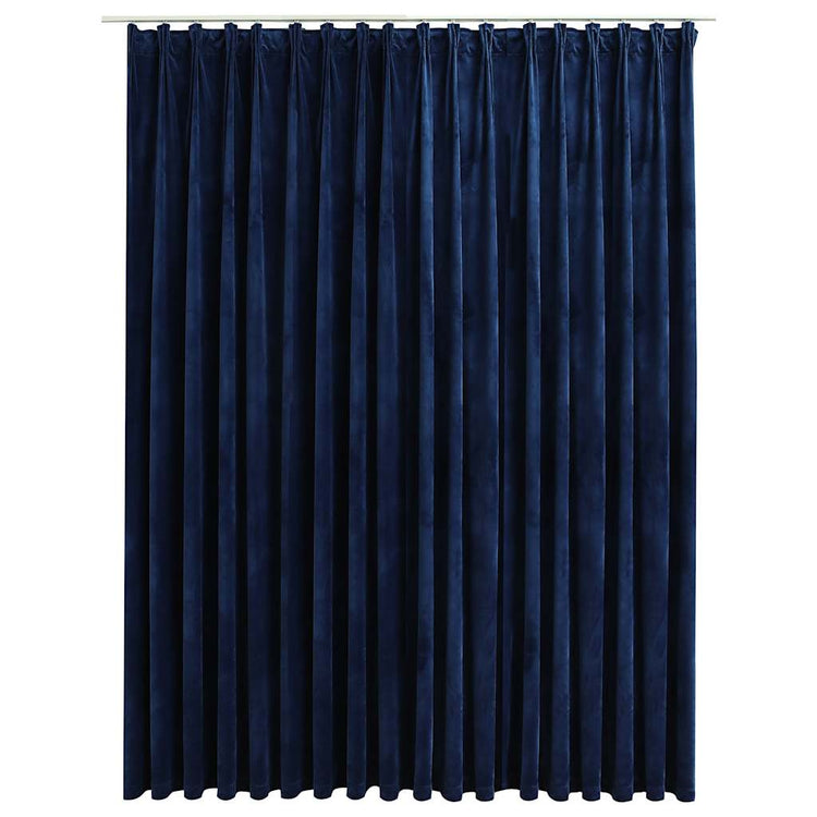 Vidaxl Vorhang Blackout mit Haken 290x245 cm Samtblau