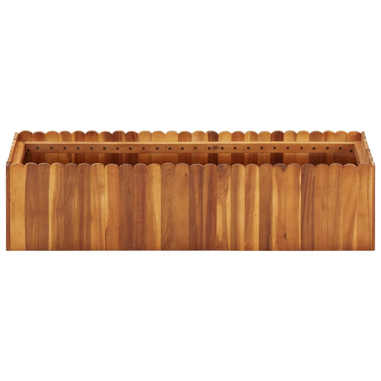 VIDAXL -Pflanzer erhoben 100x30x25 cm fester Akaziahout