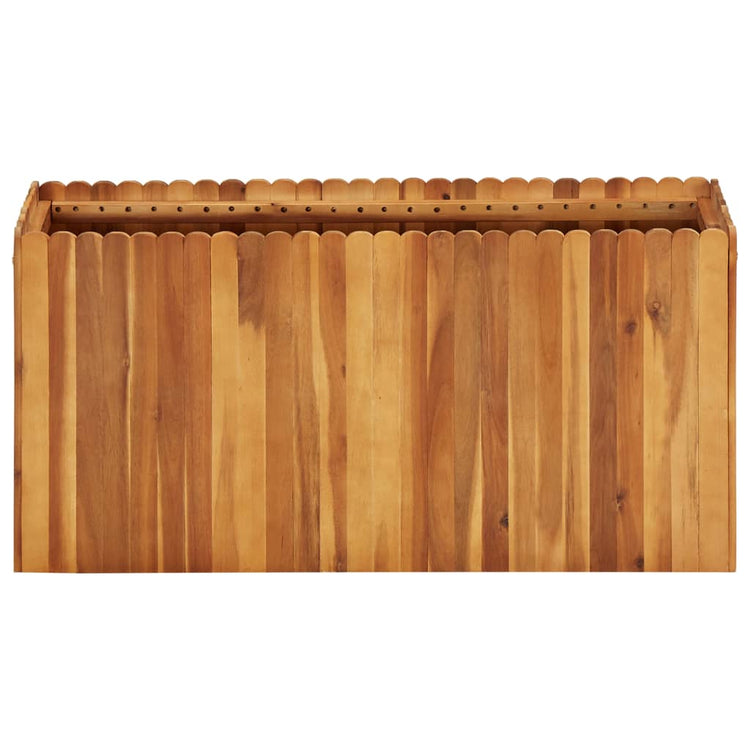 Vidaxx Pflanzgefäß erhöht 100x30x50 cm aus massivem Akazienholz