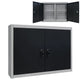 Vidaxx Wand-Werkzeugschrank in Metallgrau und Schwarz