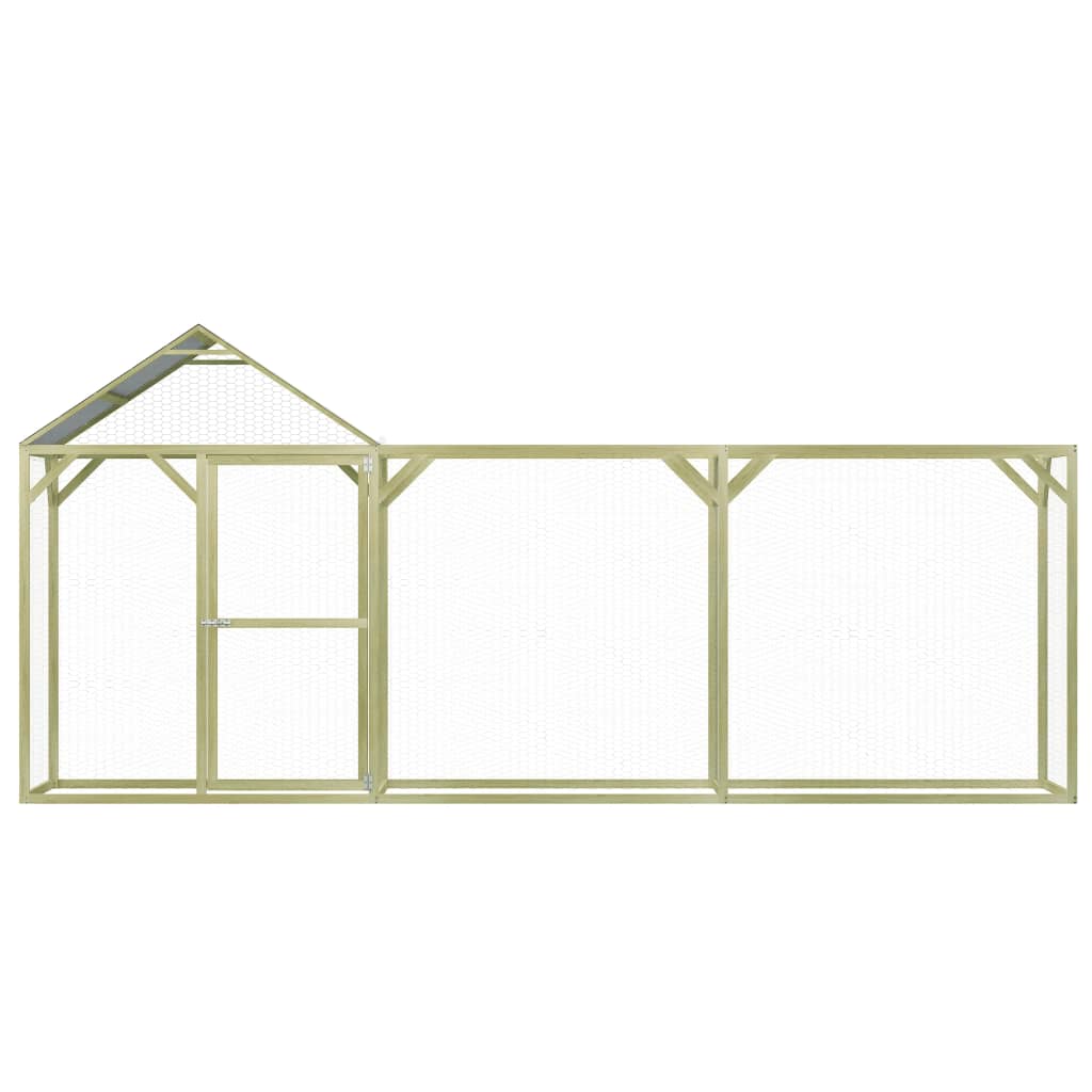 VIDAXL -Hühner Coop 4,5x1,5x2 m imprägnierte Kiefer