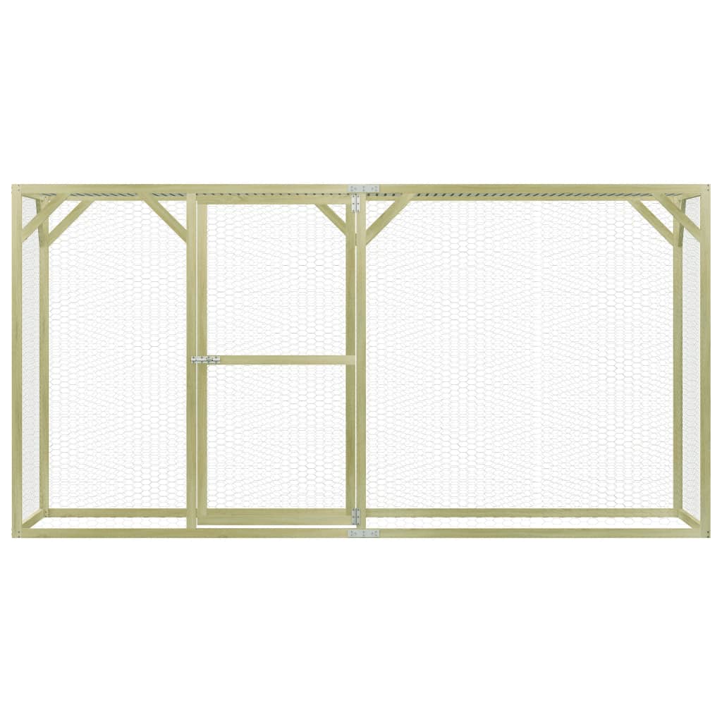 VIDAXL -Hühner Coop 1,5x3x1,5 m imprägnierte Kiefer