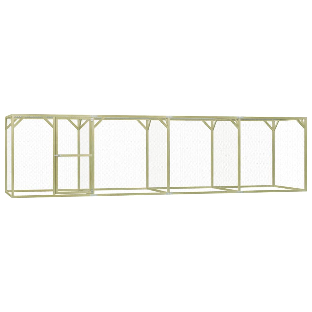 VIDAXL -Hühner Coop 1,5x6x1,5 m imprägnierte Kiefer