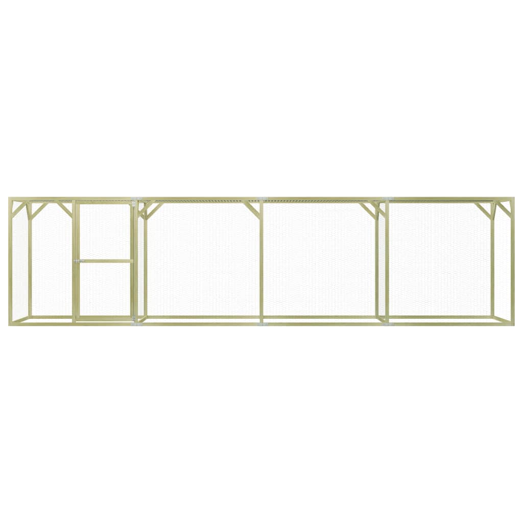 VIDAXL -Hühner Coop 1,5x6x1,5 m imprägnierte Kiefer