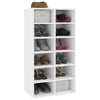 VIDAXL -Schuhregal 54x34x100,5 cm verarbeitetes Holz weiß