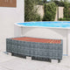 Vidaxl Splash 92x45x25 cm Poly Rattan Grau