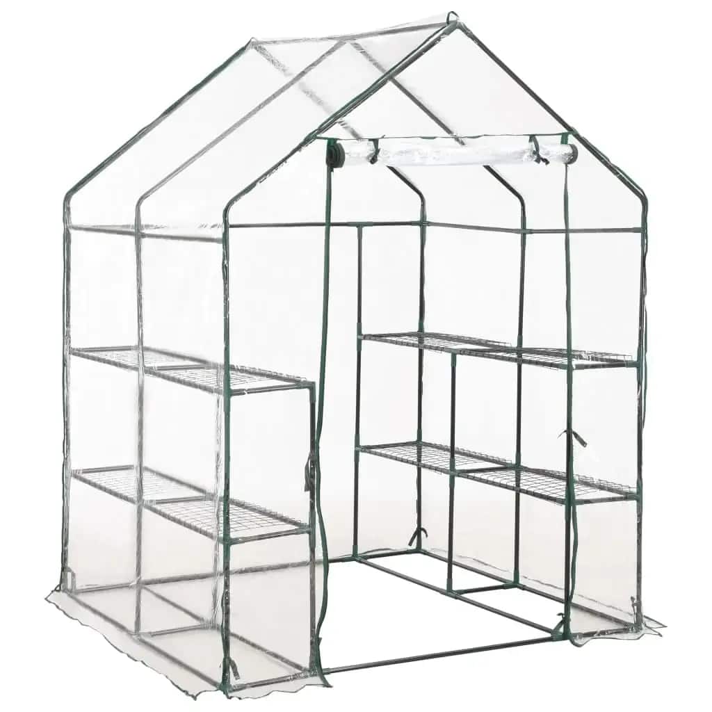 Vidaxl Tuinkas mit 8 Regalen 143x143x195 cm