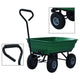 VidaXL Gartenkipper 300 kg 75l grün