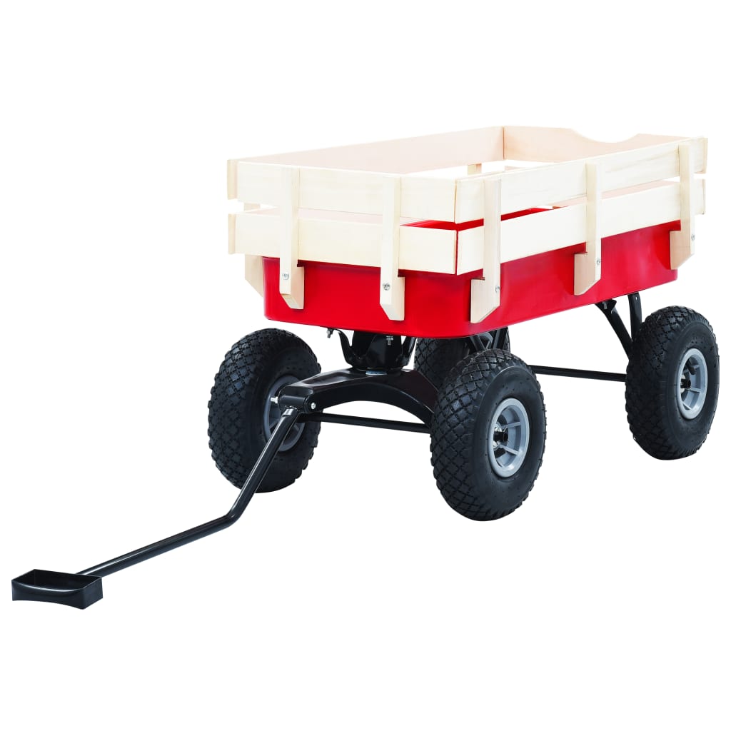 VidaXL Gartenwagen 150 kg rot