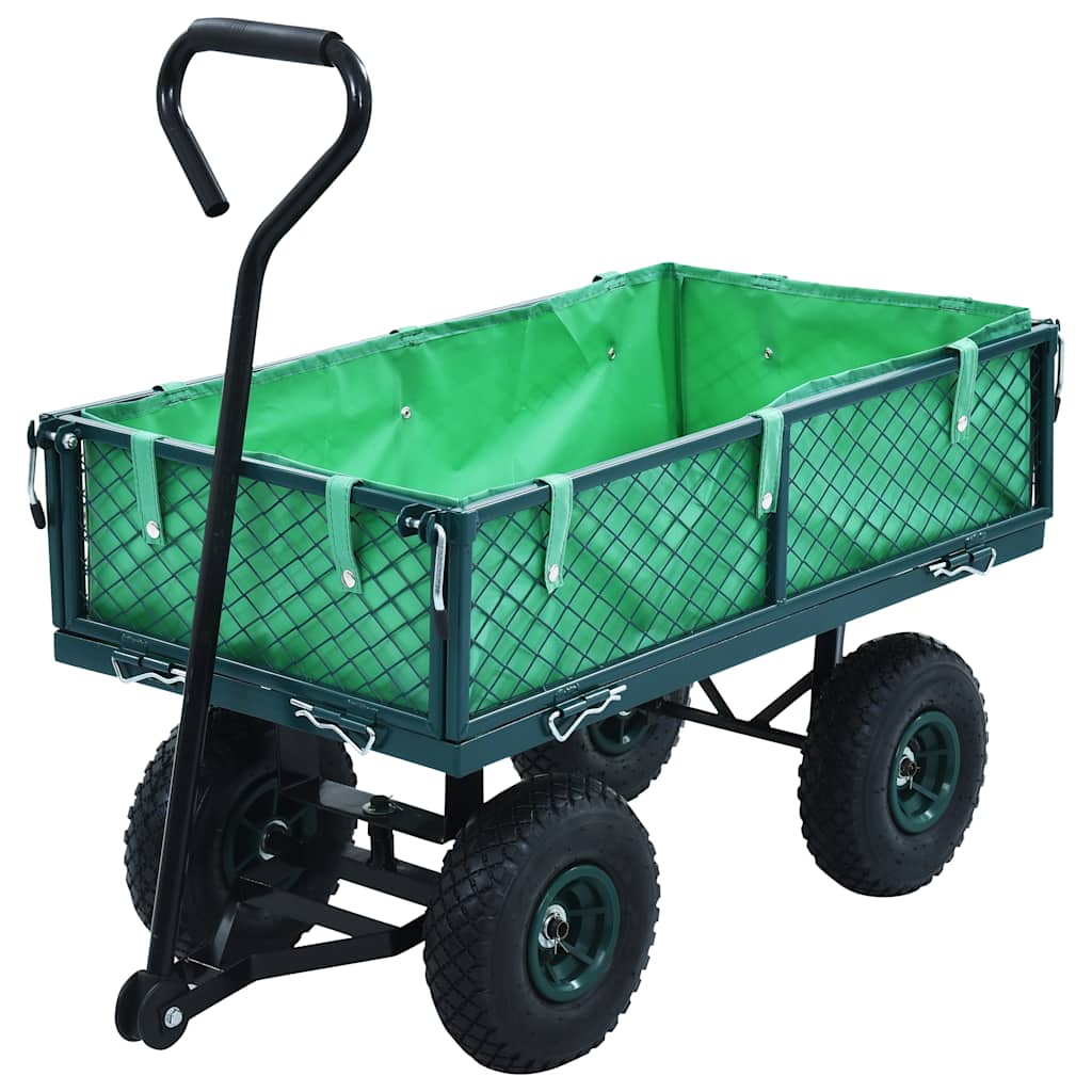 VidaXL Gartenwagen 250 kg grün