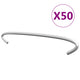 Vidaxl Gabion Hooks 50 St 15 cm verzinkter Stahl