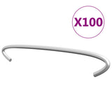 Vidaxl Gabion Hooks 100 St 15 cm verzinkter Stahl - afbeelding 1