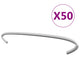 Vidaxl Gabion Hooks 50 St 20 cm verzinkter Stahl