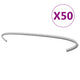Vidaxl Gabion Hooks 50 St 30 cm verzinkter Stahl