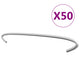Vidaxl Gabion Hooks 50 St 40 cm verzinkter Stahl