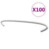Vidaxl Gabion Hooks 100 St 40 cm verzinkter Stahl