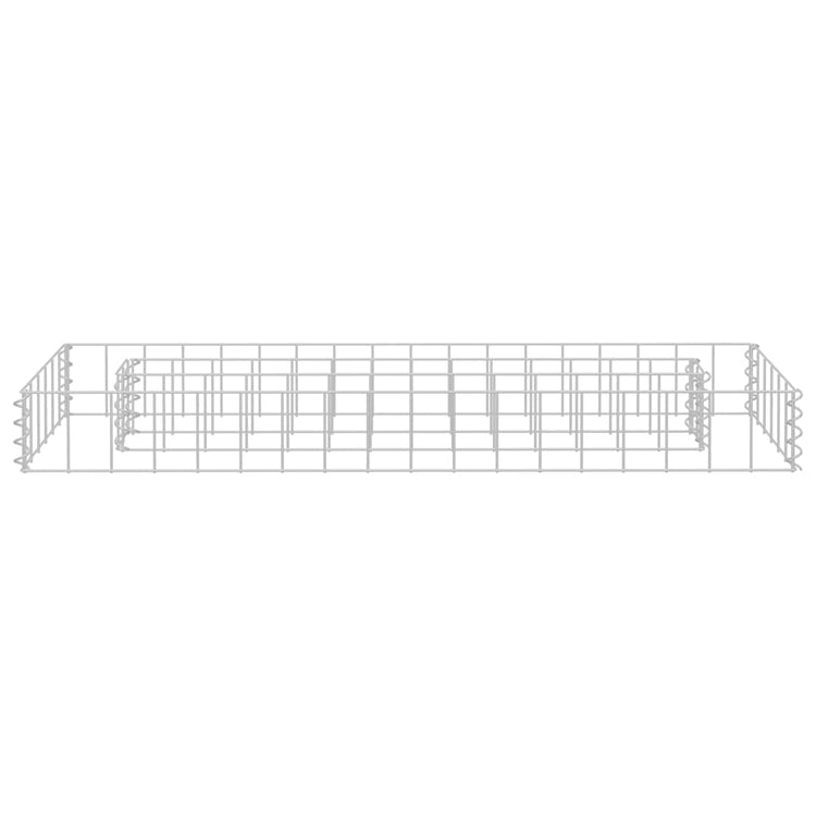 Vidaxl Gabion -Pflanzer vermehrte 90 x 30 x 10 cm verzinkter Stahl