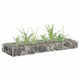 Vidaxl Gabion -Pflanzer vermehrte 90 x 30 x 10 cm verzinkter Stahl