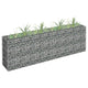 Vidaxl Gabion -Pflanzer erhöhte 180 x 30 x 60 cm verzinkte Stahl
