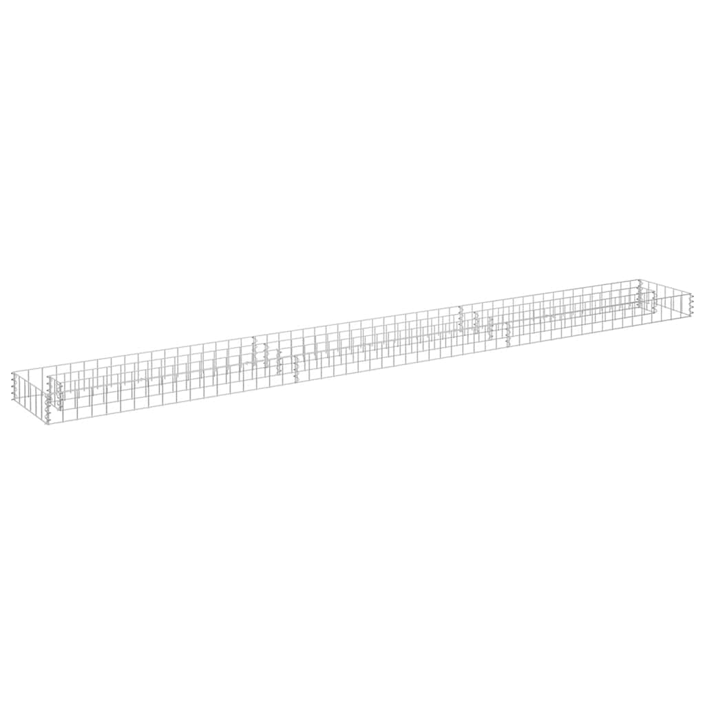 Vidaxl Gabion -Pflanzer erhöht 270 x 30 x 10 cm verzinkter Stahl