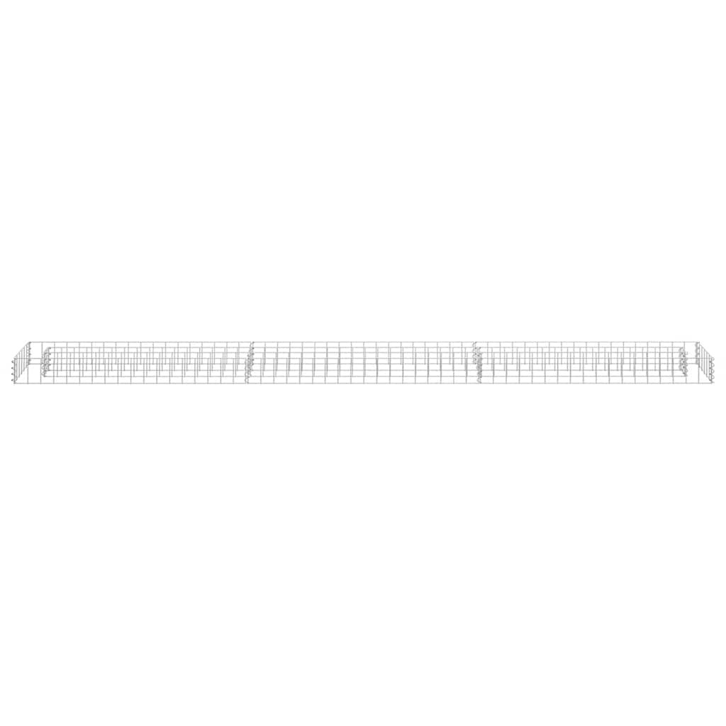 Vidaxl Gabion -Pflanzer erhöht 270 x 30 x 10 cm verzinkter Stahl