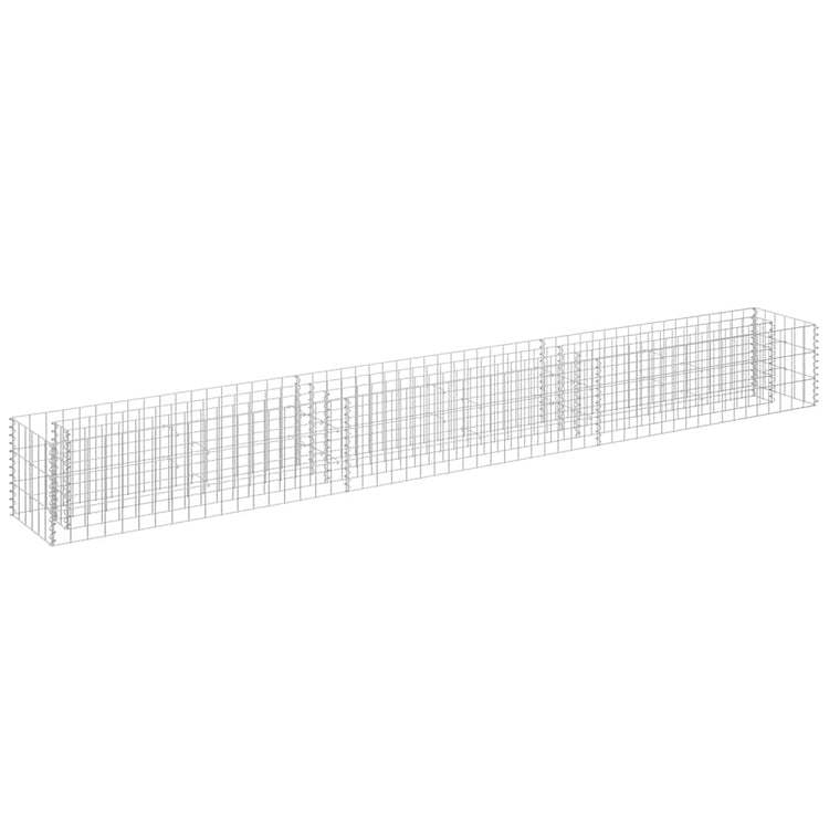 Vidaxl Gabion -Pflanzer erhöhte 270 x 30 x 30 cm verzinkter Stahl