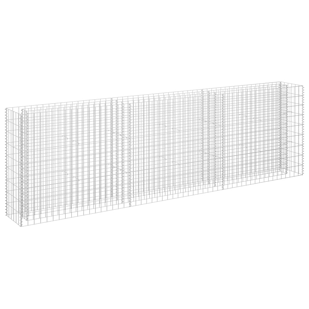 Vidaxl Gabion -Pflanzer erhöht 270 x 30 x 90 cm verzinkter Stahl