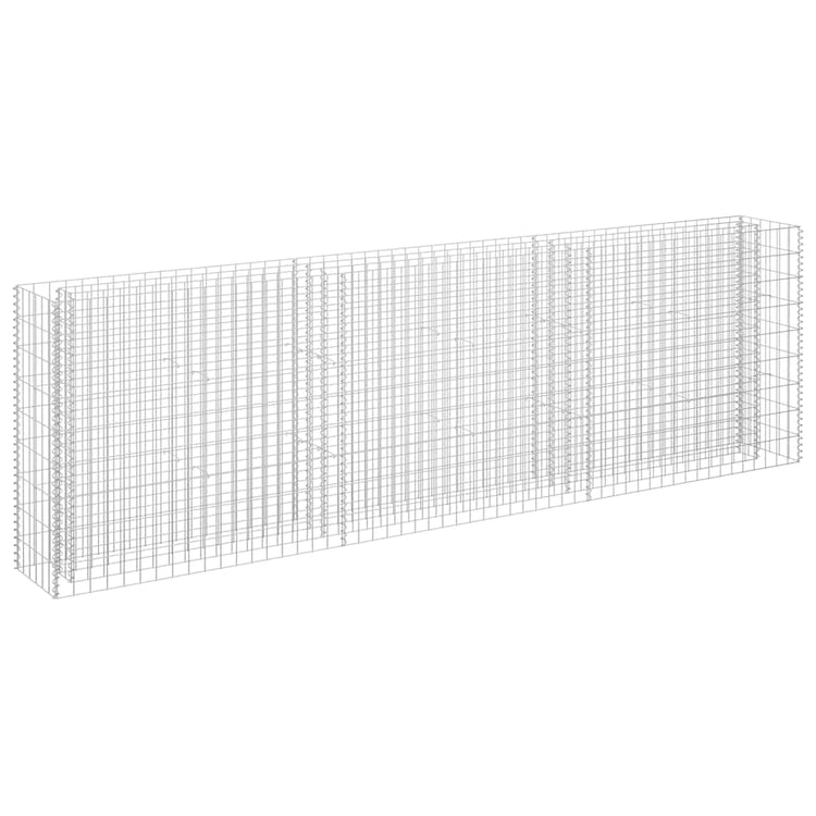 Vidaxl Gabion -Pflanzer erhöht 270 x 30 x 90 cm verzinkter Stahl