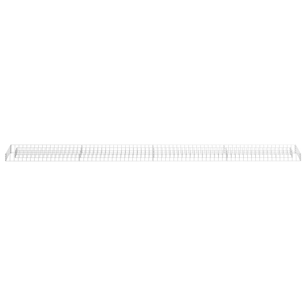 Vidaxl Gabion -Pflanzer vermehrte 360x30x10 cm verzinkter Stahl