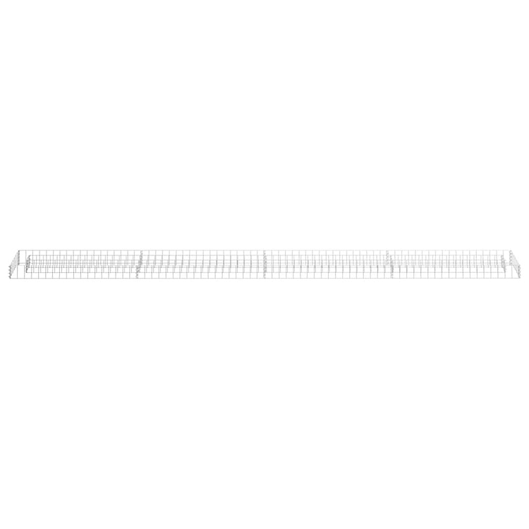 Vidaxl Gabion -Pflanzer vermehrte 360x30x10 cm verzinkter Stahl