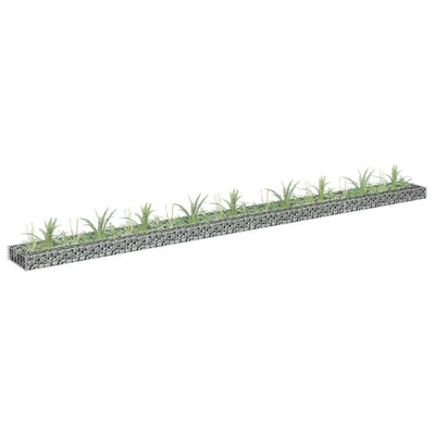 Vidaxl Gabion -Pflanzer vermehrte 360x30x10 cm verzinkter Stahl