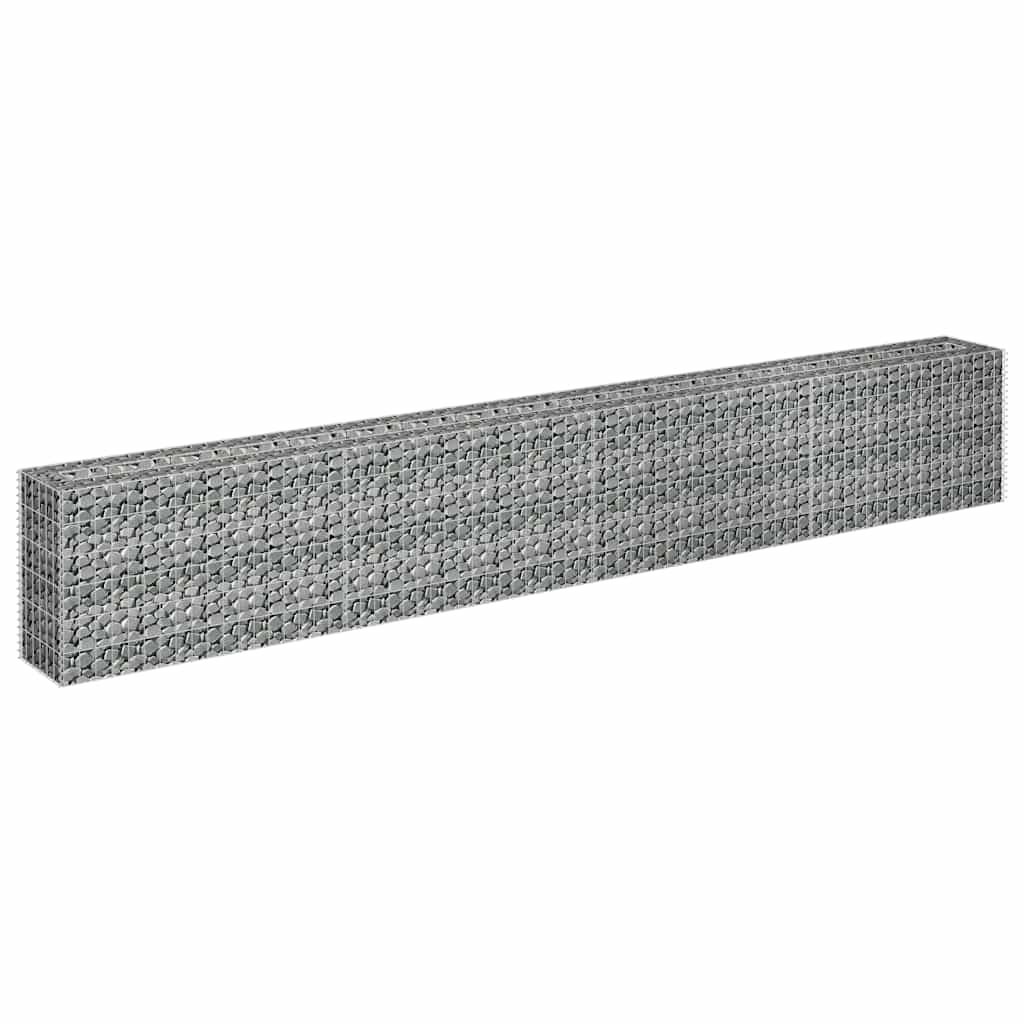 Vidaxl Gabion -Pflanzer vermehrte 360x30x60 cm verzinkter Stahl