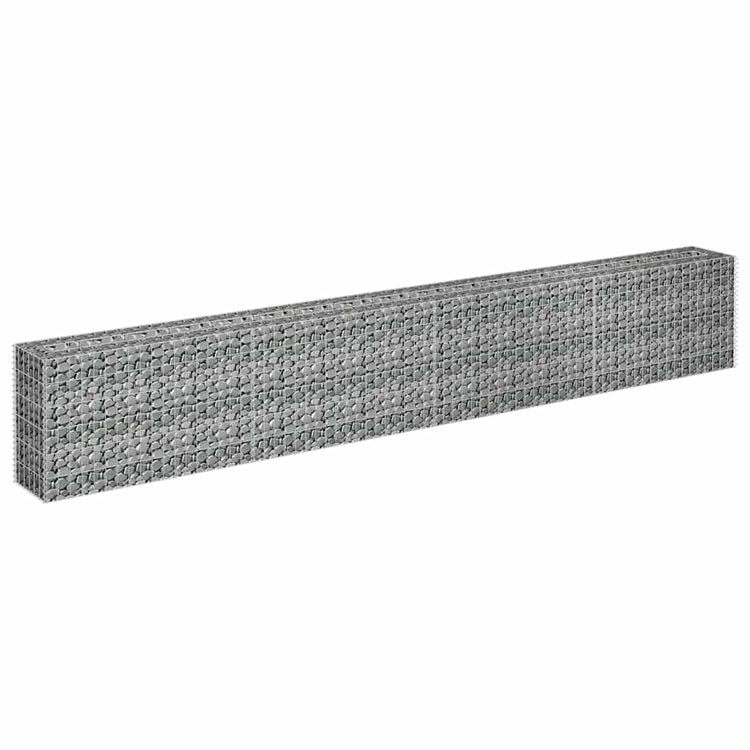 Vidaxl Gabion -Pflanzer vermehrte 360x30x60 cm verzinkter Stahl