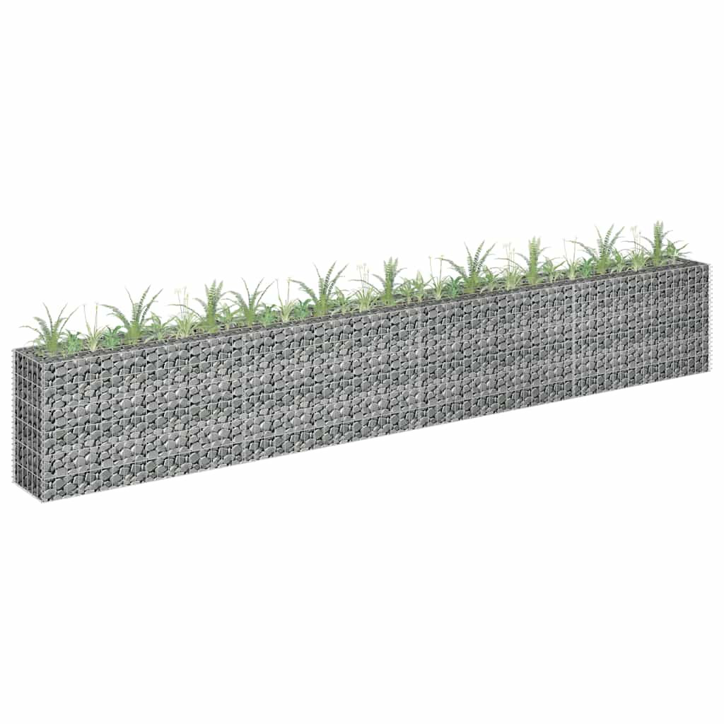 Vidaxl Gabion -Pflanzer vermehrte 360x30x60 cm verzinkter Stahl