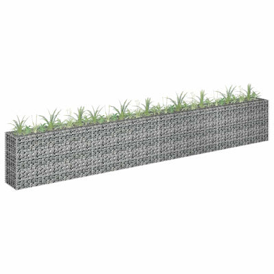 Vidaxl Gabion -Pflanzer vermehrte 360x30x60 cm verzinkter Stahl