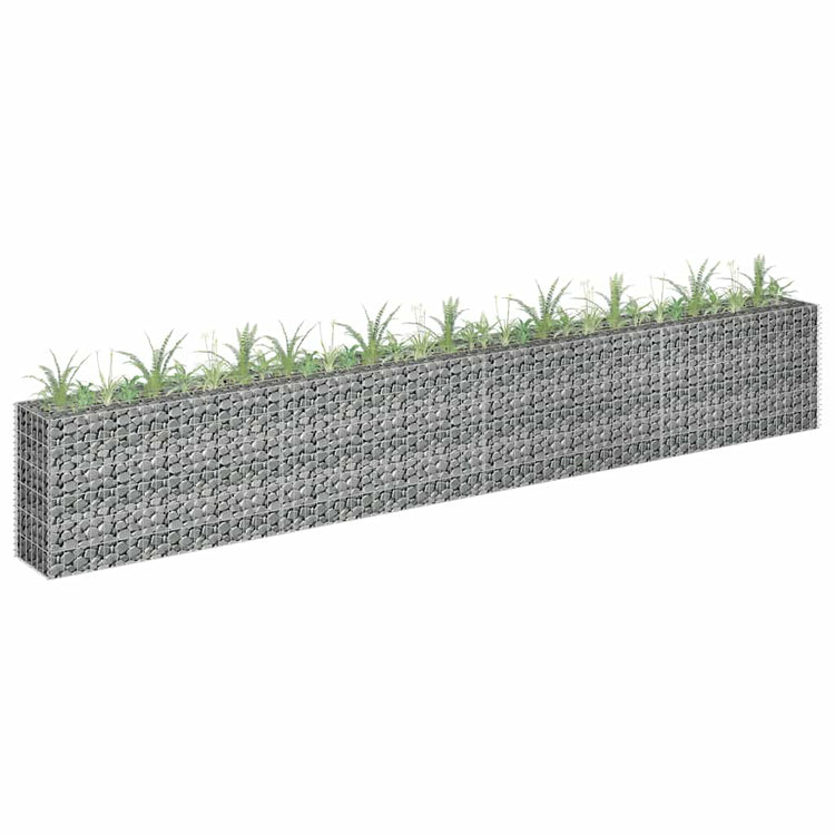 Vidaxl Gabion -Pflanzer vermehrte 360x30x60 cm verzinkter Stahl