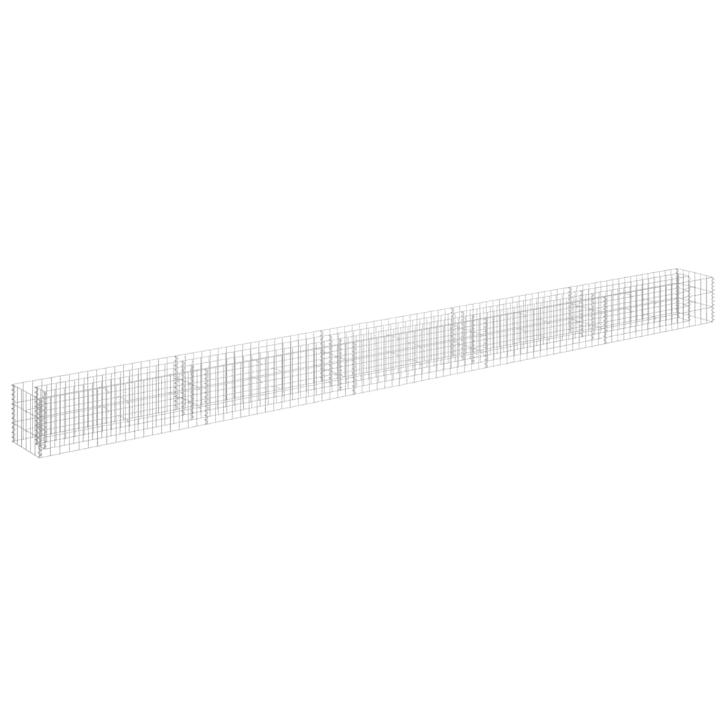 Vidaxl Gabion Planungsbox 450x30x30 cm verzinkter Stahl erhöht