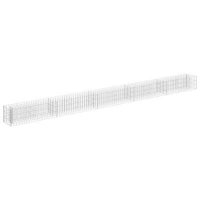 Vidaxl Gabion Planungsbox 450x30x30 cm verzinkter Stahl erhöht