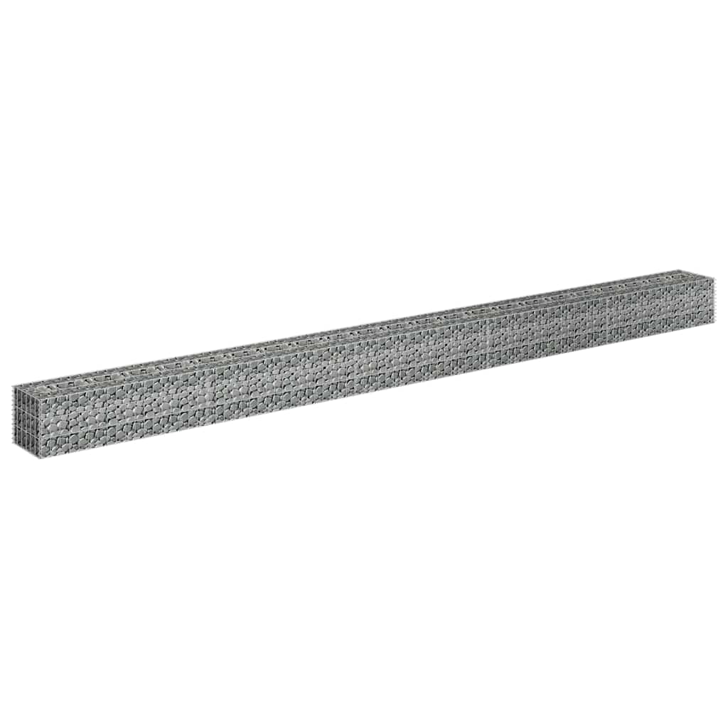 Vidaxl Gabion Planungsbox 450x30x30 cm verzinkter Stahl erhöht