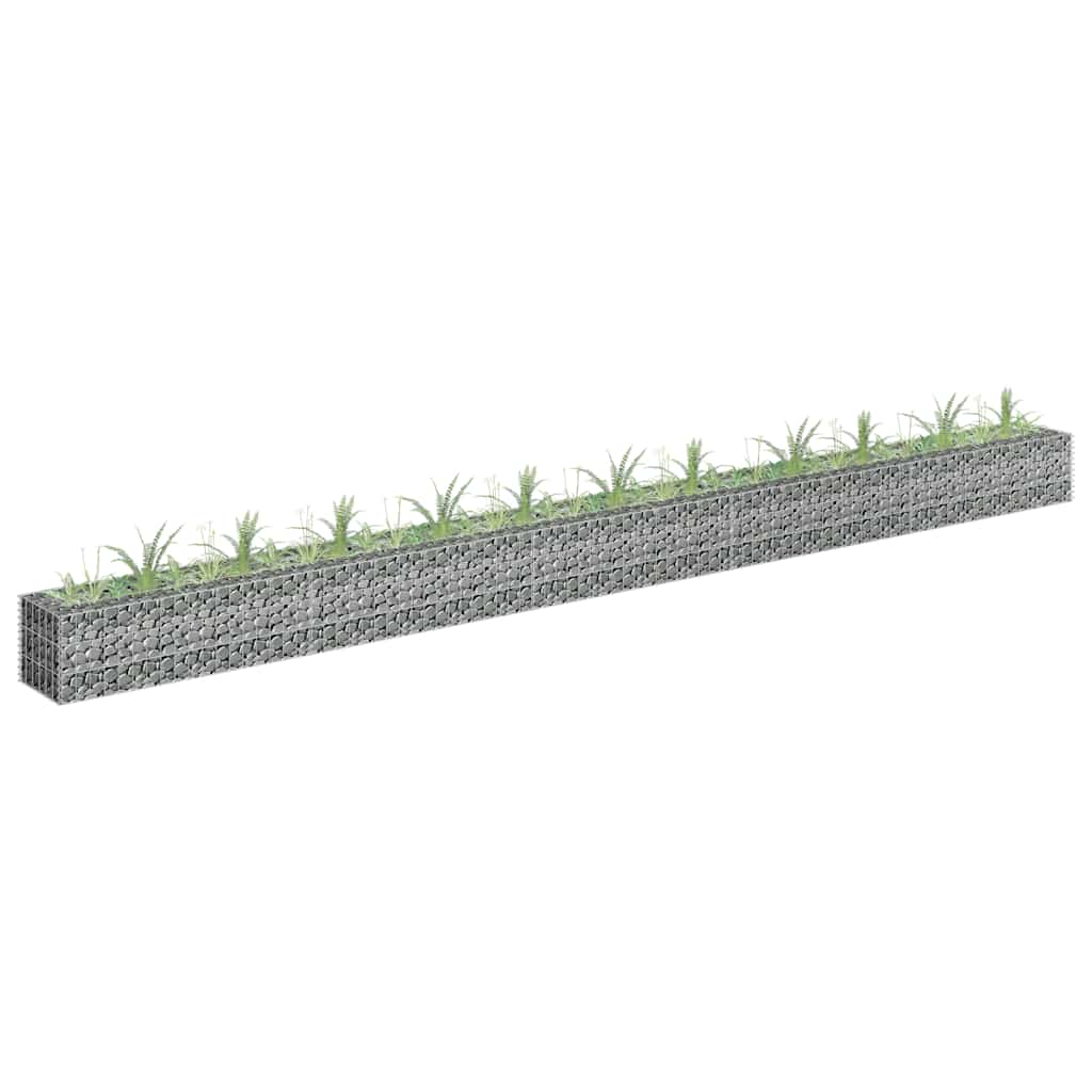 Vidaxl Gabion Planungsbox 450x30x30 cm verzinkter Stahl erhöht